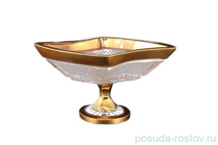 Конфетница 20 см н/н &quot;Sonne Crystal /Хрусталь с золотом&quot; / 099895