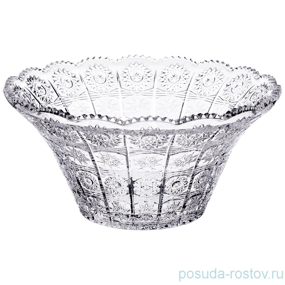 Фруктовница 26 х 26 х 12 см "Muza Crystal /Резная" / 193012