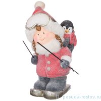 Фигурка 21 х 21 х 40 см &quot;Девчушка на лыжах&quot; / 225482