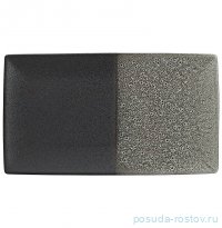 Блюдо 34,5 х 19,5 см прямоугольное черно-серое в крапинку &quot;Umi&quot; / 369068