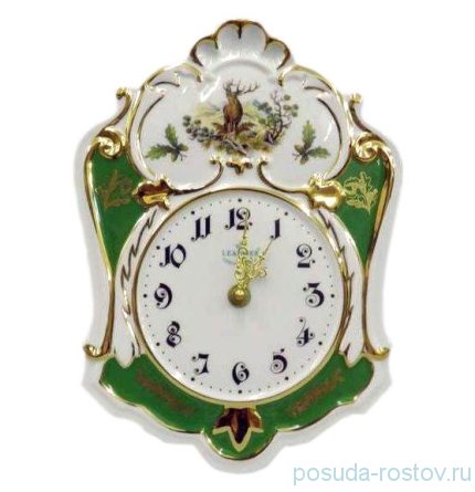 Часы настенные с ходиками 25 см &quot;Якубов /Охота зелёная&quot; / 158806