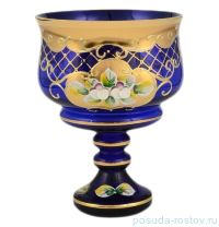 Конфетница 12 см н/н &quot;Лепка синяя /сеточка /И-В&quot; / 096693