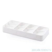 Подставка под столовые приборы 38,8 x 17 x 5,2 см двойная &quot;Beyaz&quot; / 272110