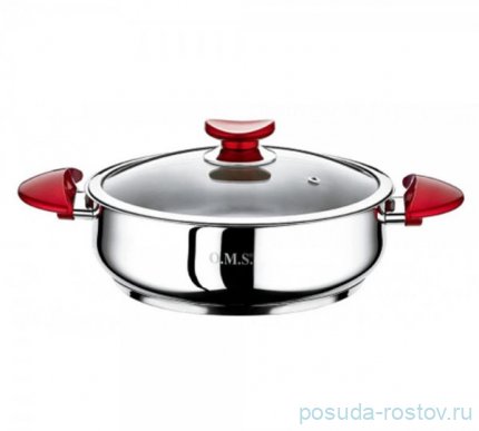 Сотейник 26 х 10 см крышка стеклянная 4,8 л &quot;SINGLE COOKWARE&quot; ручки бакелит / 295969