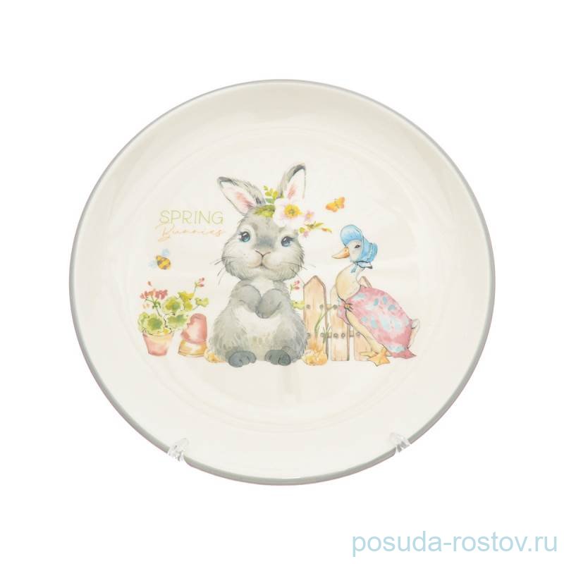 Тарелка 21 х 2,3 см "Spring Bunnies" / 280007