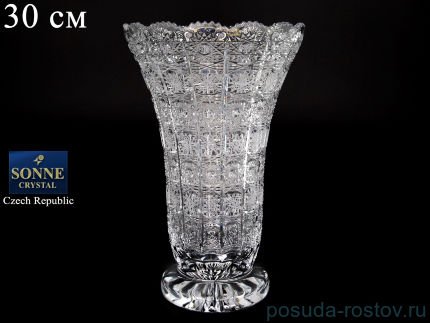 Ваза для цветов 30 см &quot;S.Crystal /Хрусталь резной&quot; / 083825