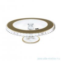Тортница 32,2 см н/н &quot;Patiserie /Матовая полоса /золото&quot; AS Crystal  / 337544