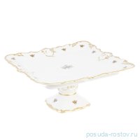Блюдо 32 х 32 см квадратное н/н &quot;Корона /Золотая роза&quot; / 212728