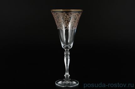 Бокалы для белого вина 230 мл 6 шт &quot;Виктория /Золотая повитель&quot; / 026449