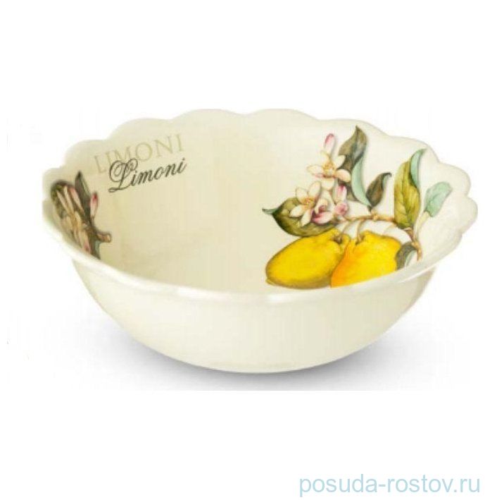 Салатник 25,5 см "Artigianato ceramico /Лимоны" / 060075