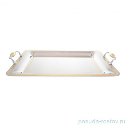 Поднос 45 x 31,5 см прямоугольный с ручками &quot;Pedra Gold&quot; / 247877