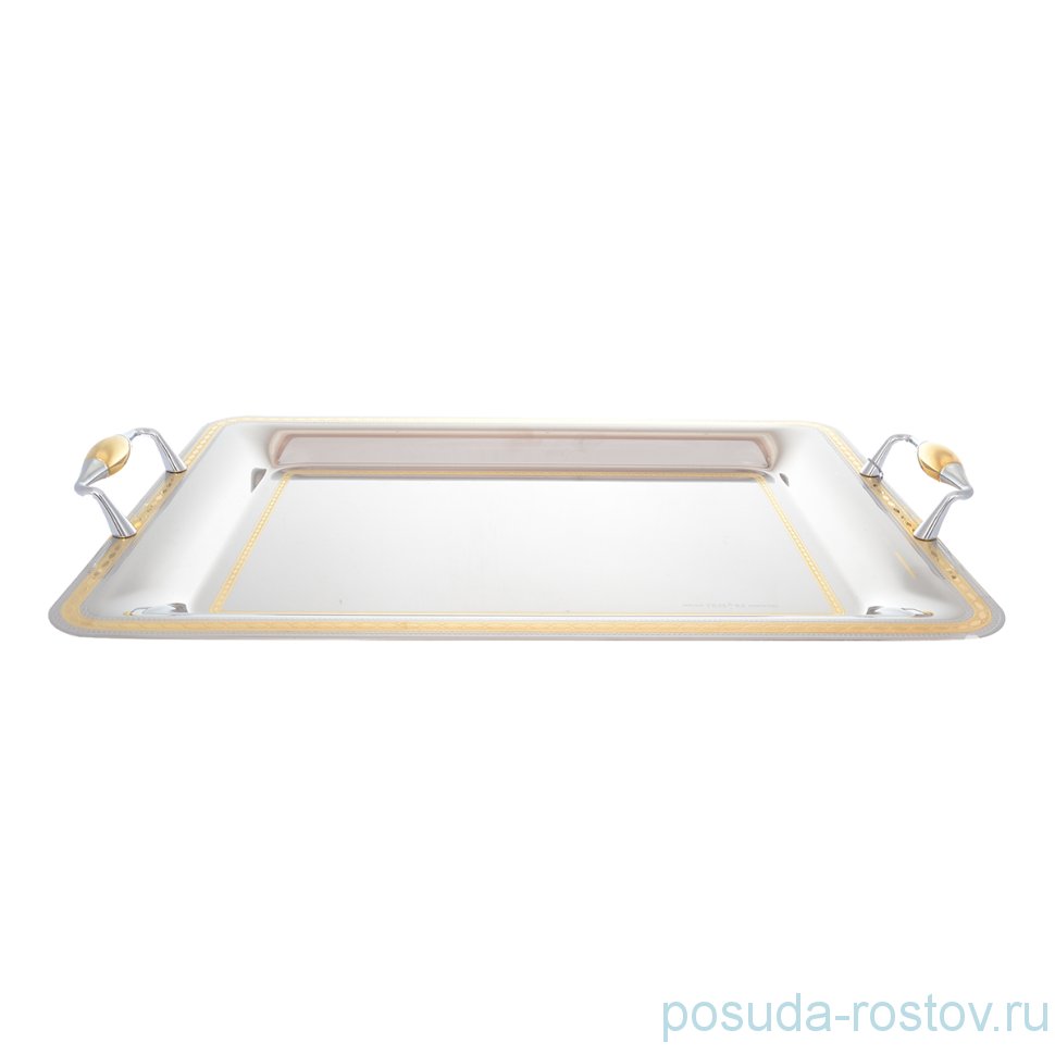 Поднос 45 x 31,5 см прямоугольный с ручками "Pedra Gold" / 247877