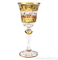Рюмки для водки 60 мл 6 шт &quot;Кристина /Версаче золото /Красные стразы&quot; R-G / 052344