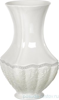 Ваза для цветов 12,5 х 12,5 х 25 см &quot;Diamantes /Стразы&quot; / 192721