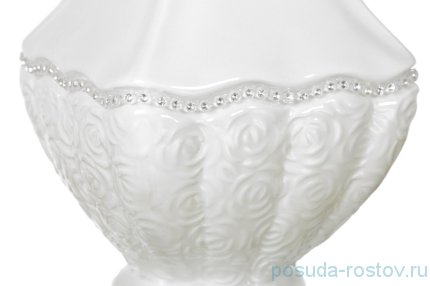 Ваза для цветов 12,5 х 12,5 х 25 см &quot;Diamantes /Стразы&quot; / 192721