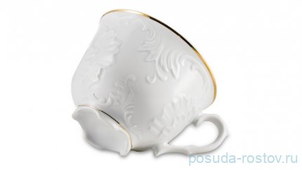 Чайная пара 330 мл 1 шт &quot;Рококо /Две линии золото&quot; / 255289