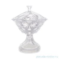 Фруктовница 25 см н/н с крышкой &quot;Самба /Без декора&quot;  / 137065
