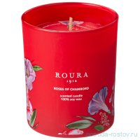 Свеча ароматизованная 8,5 х 7 см в стакане &quot;Roura /Роза&quot; (натуральный воск) / 283052