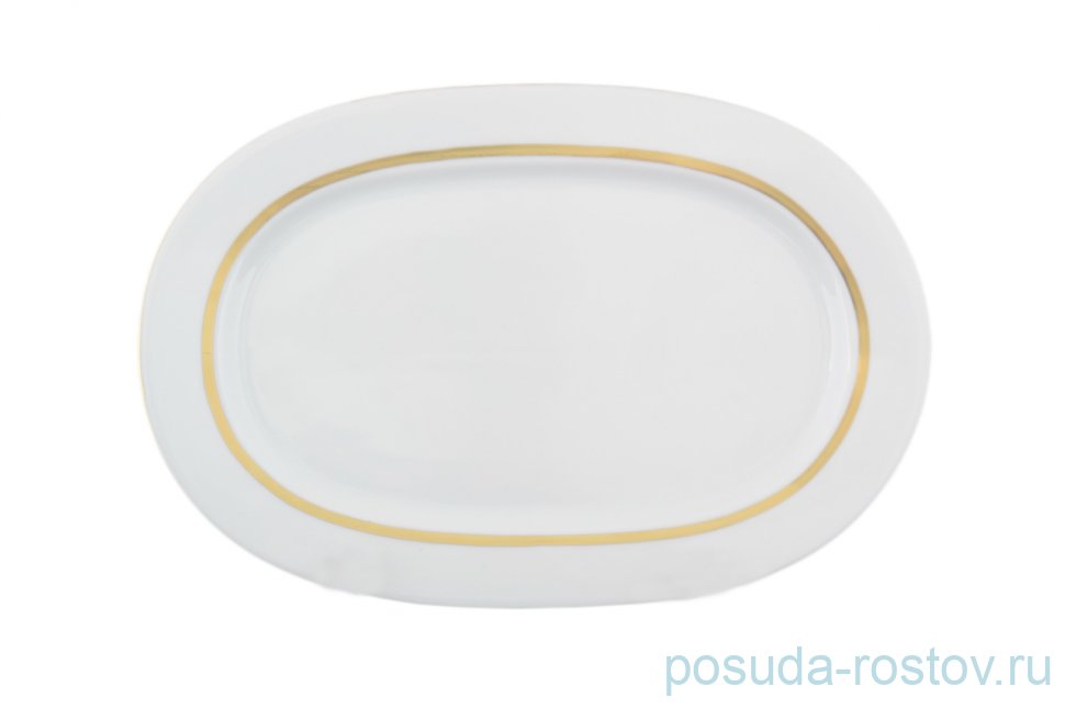 Блюдо овальное 33 см Корона Goldie / 113929