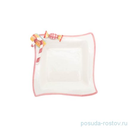 Блюдо 23 см квадратное &quot;christmas world /sweet candies&quot; / 270956