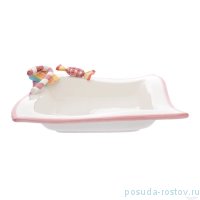 Блюдо 23 см квадратное &quot;christmas world /sweet candies&quot; / 270956