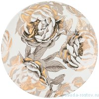 Тарелка 20,5 см 1 шт белая &quot;golden rose&quot; / 208454
