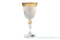 Бокалы для красного вина 6 шт &quot;Кристина /Антик золото /Стразы&quot; B-G / 017183