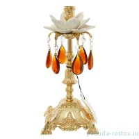Подсвечник 27 см н/н &quot;Франко /Кувшинка с подвесками&quot; / 149512