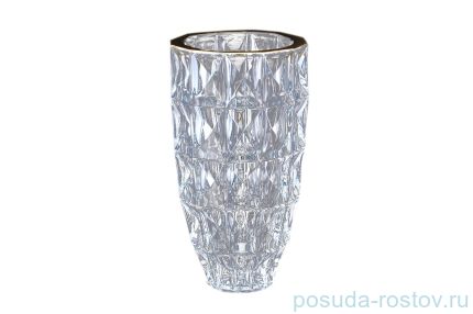 Ваза для цветов 25 см &quot;Диаманд /Золотой кант&quot; / 096270