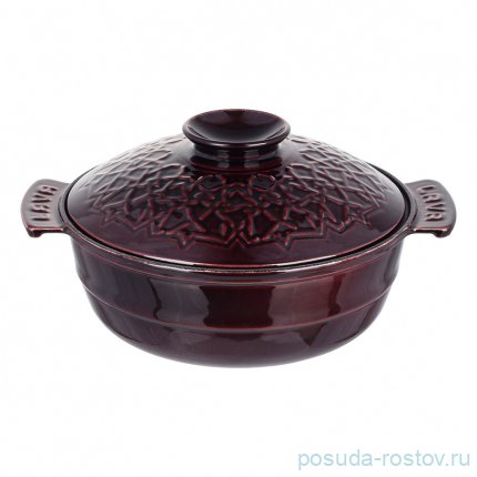 Кастрюля 26 см с крышкой 4,35 л &quot;Lava /Majolica Aubergine&quot; / 336046