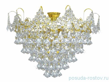 Люстра 9 рожковая золото /орнамент &quot;Титания Люкс&quot; h-45, диаметр-60 см, вес 9 кг / 009630