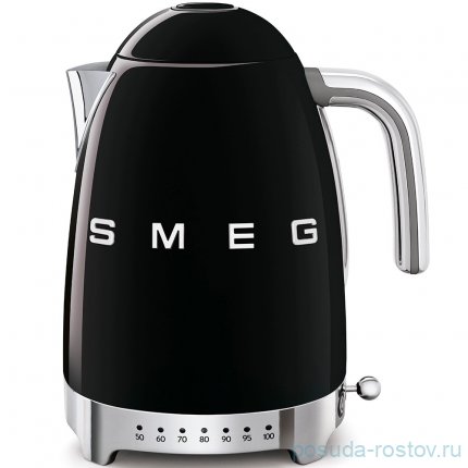 Чайник электрический 1,7 л с регулируемой температурой 2400Вт чёрный &quot;Smeg&quot; / 299073