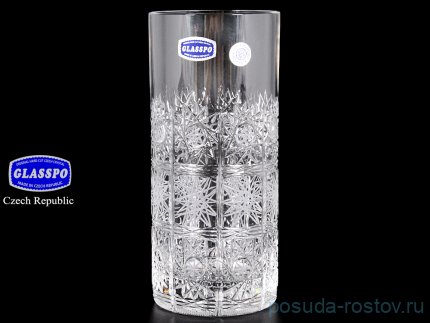 Стаканы для воды 350 мл 6 шт &quot;Glasspo /Хрусталь резной&quot; / 011745