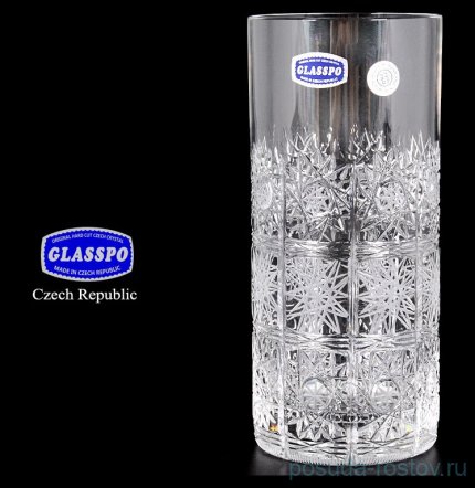Стаканы для воды 350 мл 6 шт &quot;Glasspo /Хрусталь резной&quot; / 011745