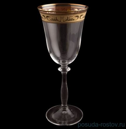Бокалы для красного вина 250 мл 6 шт &quot;Анжела /Золото /37872&quot; / 130380