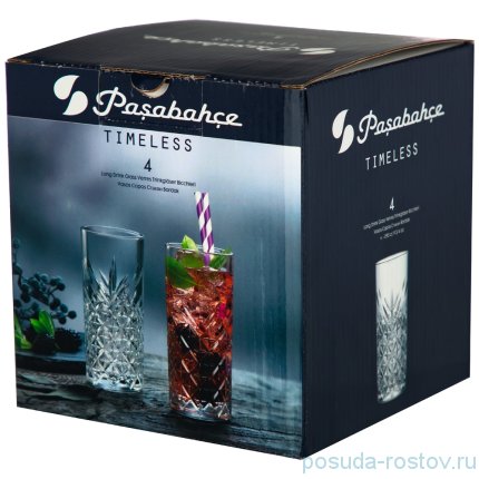 Стаканы для воды 295 мл 4 шт &quot;Timeless /Малахит&quot; / 233142