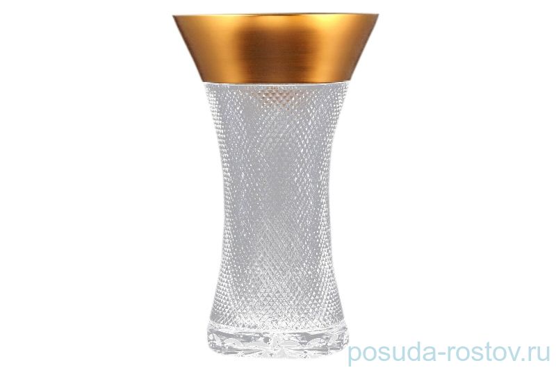 Ваза для цветов 35 см "Sonne Crystal /Хрусталь золото" / 093782