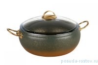 Кастрюля 30 х 11,5 см с антипригарным гранитным покрытием 7,5 л оливковая &quot;KEOPS SETS /GOLD&quot; / 165219