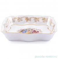 Салатник 21 см квадратный &quot;Корона /Аляска /Мадонна перламутр&quot; / 258348