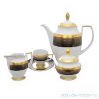 Кофейный сервиз на 6 персон 15 предметов &quot;Констанц /Rio black gold&quot; / 232747