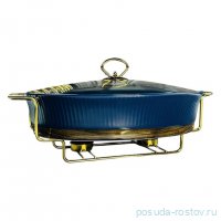 Мармит 38 см  сервировочный овальный &quot;Wood&quot; с крышкой  (подарочная упаковка)  / 363103