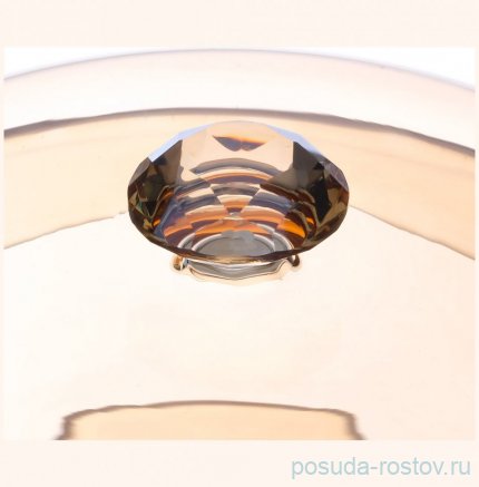 Конфетница 3 х 400 мл 3-х ярусная с крышкой медовая &quot;Diamond&quot; / 309853