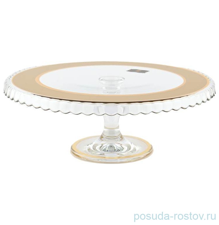 Тортница 32,2 см н/н "Patiserie /Матовое золото" AS Crystal / 308490