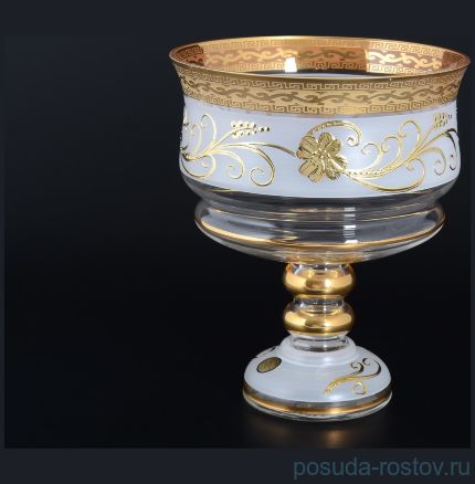 Конфетница 16 см н/н белая &quot;Star Crystal /Антик /Золотой цветок&quot; 5 / 108088