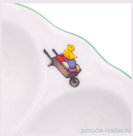 Блюдо для яиц 20 см &quot;Корона /Весна /Зайчик с кисточкой&quot; / 310597