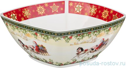 Салатник 14,5 х 14,5 х 6,5 см квадратный &quot;Christmas Collection&quot; / 192348