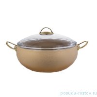 Кастрюля 26 х 11 см с антипригарным гранитным покрытием 5,7 л кремовая &quot;KEOPS SETS&quot; / 169768