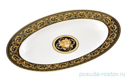 Блюдо 22 см овальное &quot;Сабина /Версаче /Шоколадная лента&quot; / 158974