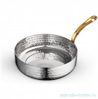Сковородка 18 x 4.5 см круглая мини с одной ручкой для подачи &quot;Hammered&quot; / 370379