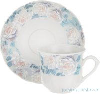 Кофейная пара 155 мл 1 шт &quot;Роза /Голубая роза&quot; / 242719